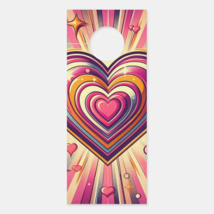 Colgador Para Puertas Taza del corazón del arte pop de los 70 / San Vale