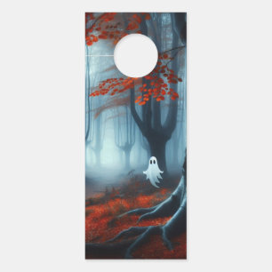 Colgador Para Puertas Tembloroso bosque de otoño con un fantasma