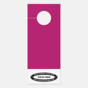Colgador Para Puertas Texto de la información del logotipo de su empresa