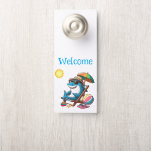 Colgador Para Puertas Tiburón personalizado en la playa