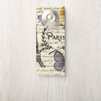 Colgador Para Puertas torre de eiffel de parís de mariposa frenético vin