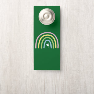 Colgador Para Puertas Trébol de Cuatro Hojas Arcoíris Día de San Patrici