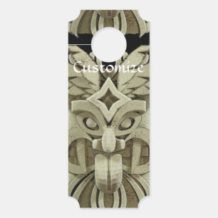 Colgador Para Puertas Trueno de escultura tiki tallada