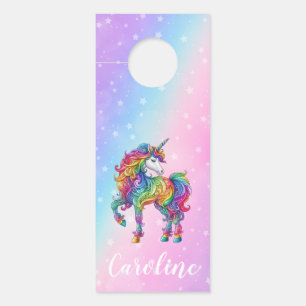 Colgador Para Puertas Unicornio mágico colorido