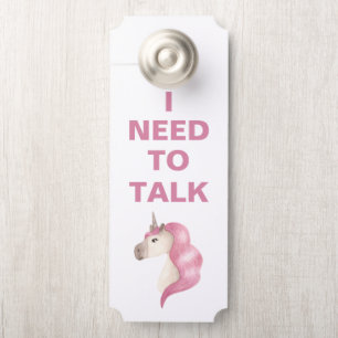 Colgador Para Puertas Unicornio rosa: necesito hablar de la percha de la