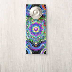 Colgador Para Puertas Universo Mandala Colores Psicodélicos
