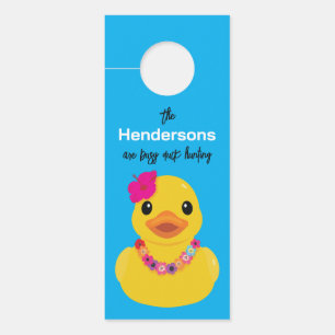 Colgador Para Puertas Vacaciones en crucero Caza de patos personalizada 