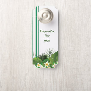 Colgador Para Puertas Vegetación tropical y exótica deja espacio