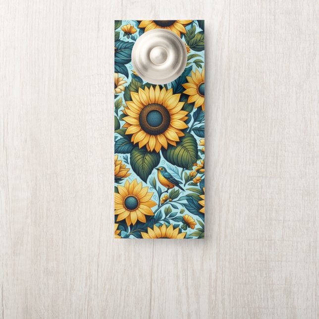 Colgador Para Puertas Verano/girasol/ave (En pomo)