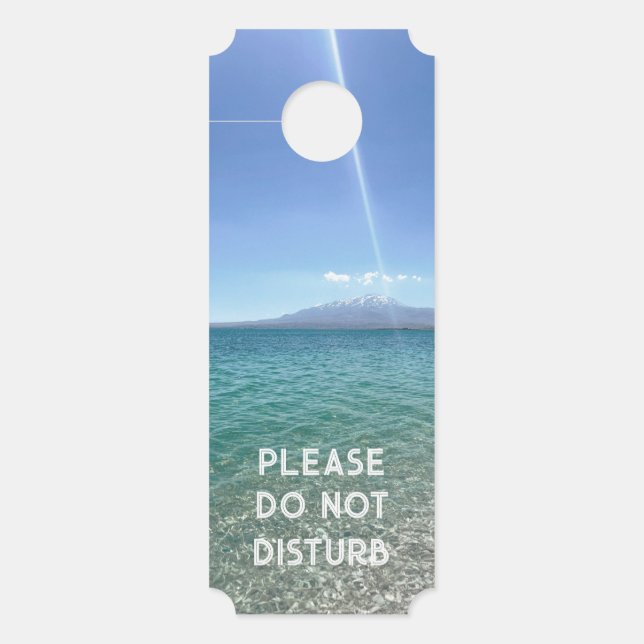 Colgador Para Puertas Vista del agua cristalina Blue Sky Beach Vibe Tran (Anverso)