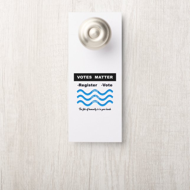 Colgador Para Puertas Votos importantes (En pomo)