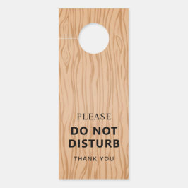 Colgador Para Puertas Welcome and Do Not Disturb Wood Pattern