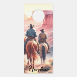 Colgador Para Puertas Wild West Cowboy