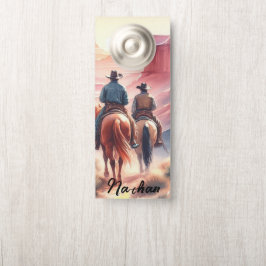 Colgador Para Puertas Wild West Cowboy
