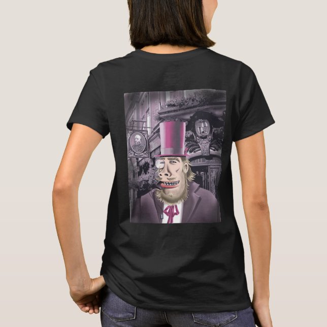 Colgando con las mujeres de Hyde la camiseta negra (Reverso)