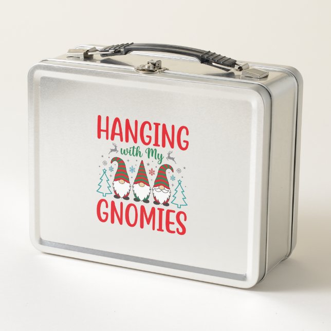 Colgando Con Mi Gnomos Gnomo De Navidad (Anverso)