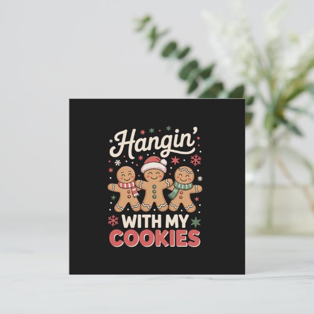 Colgando Con Mis Galletas Pan De Jengibre Navidad  (Anverso de pie)