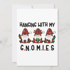 colgando con mis gnomos de Navidad