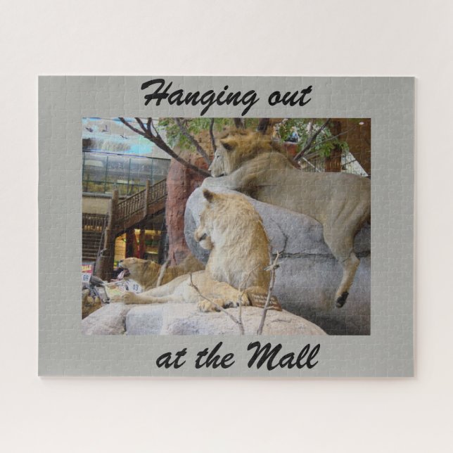 Colgando en el rompecabezas del centro comercial (Horizontal)