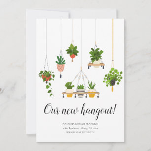 Colgando plantas nueva dirección de casa que hemos