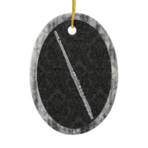 Colgante oval del ornamento de la flauta