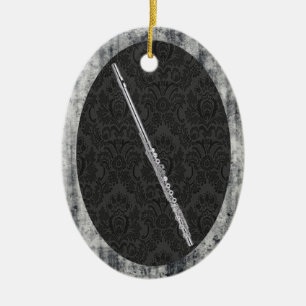 Colgante oval del ornamento de la flauta