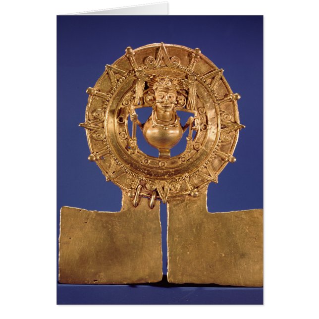 Colgante que representa un disco del sol, Zaachila (Frente)