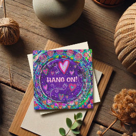 Colgar En El Corazón De Divertido Aliento Púrpura