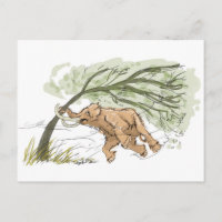 Colgar en esa tarjeta postal mamut