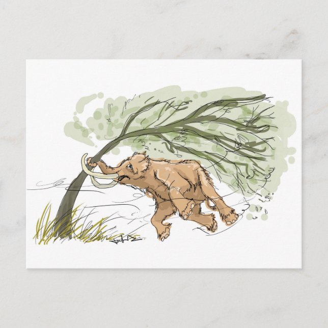 Colgar en esa tarjeta postal mamut (Anverso)