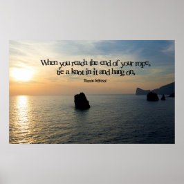 Colgar En La Impresión Inspiradora Del Poster