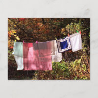 "Colgar fuera" Línea de ropa de la TARJETA POSTAL