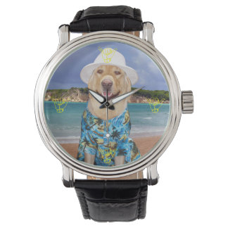 Colgar suelto y llevar el reloj de pulsera del lab