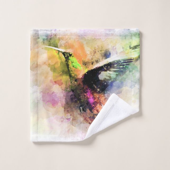 Colibrí acuarela  (Toallita)