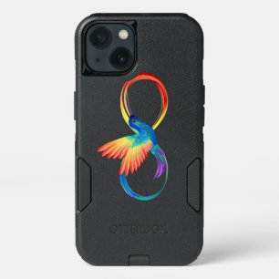 Colibrí arcoiris con símbolo Infinity