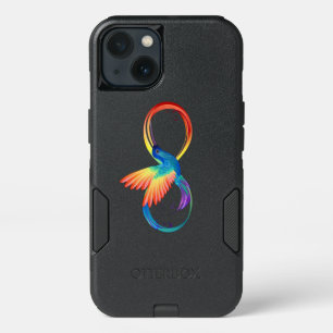 Colibrí arcoiris con símbolo Infinity