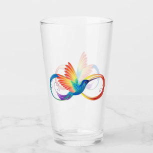 Colibrí arcoiris con símbolo Infinity
