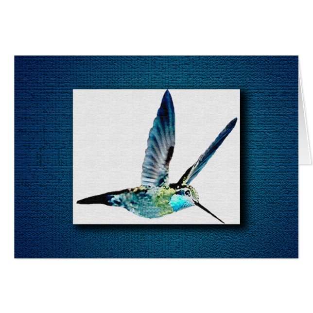 Colibrí azul (Anverso (Horizontal))