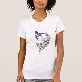 Colibrí con la camiseta de las flores 2