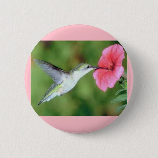 Colibrí en un botón redondo (Anverso)