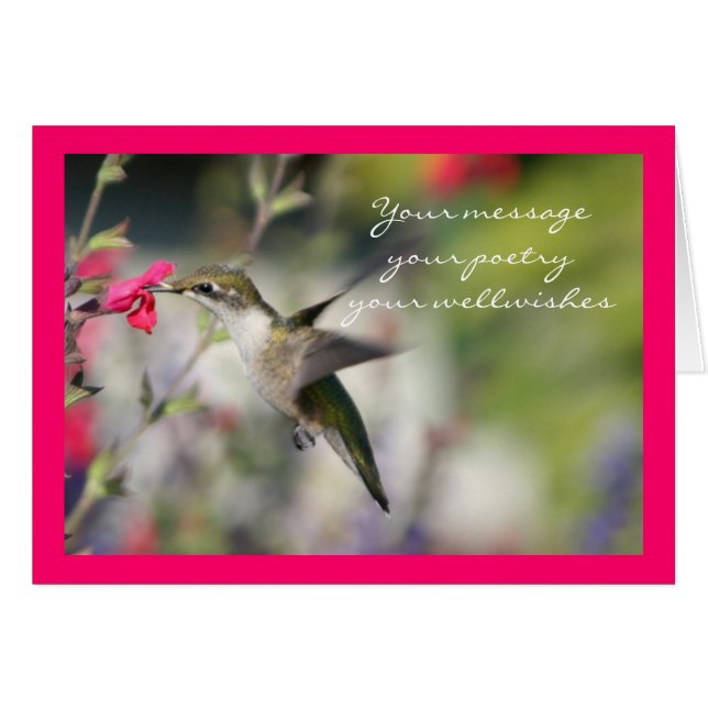 Colibrí en vuelo (Anverso (Horizontal))