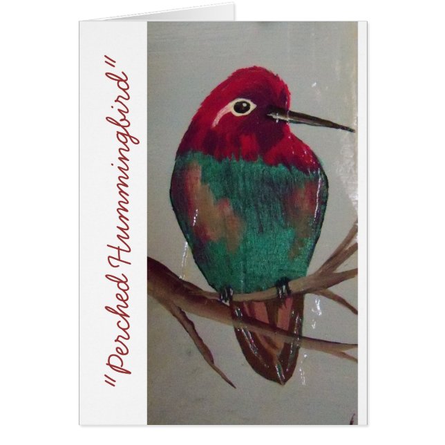 "Colibrí encaramado " (Frente)