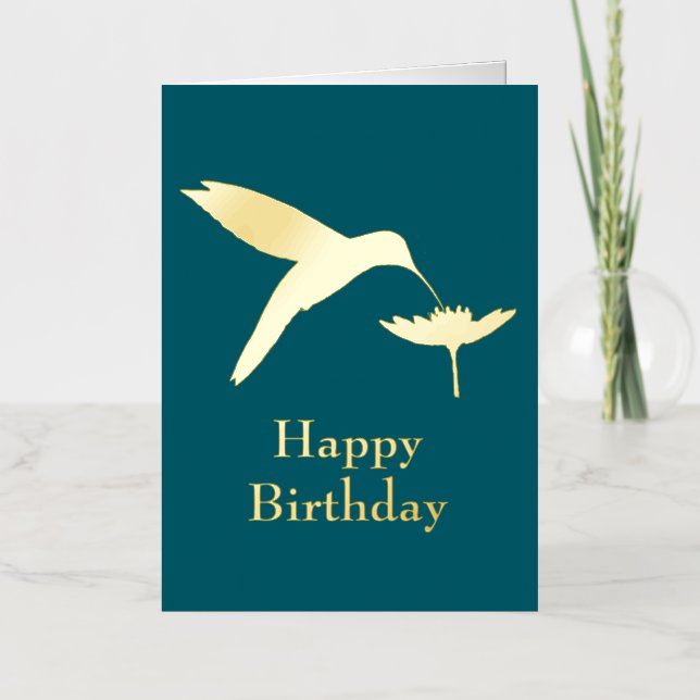 Colibrí Feliz Cumpleaños (Anverso)