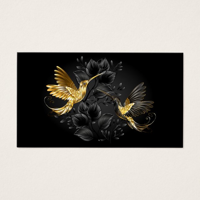 Colibrí negro y dorado (Frente)