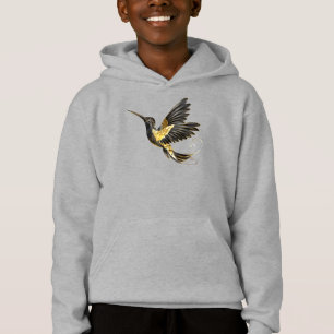 Colibrí negro y dorado
