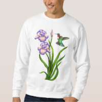 Colibrí Throated de rubíes masculino en la camisa