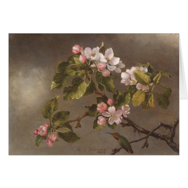 Colibrí y flores de Apple (Anverso (Horizontal))