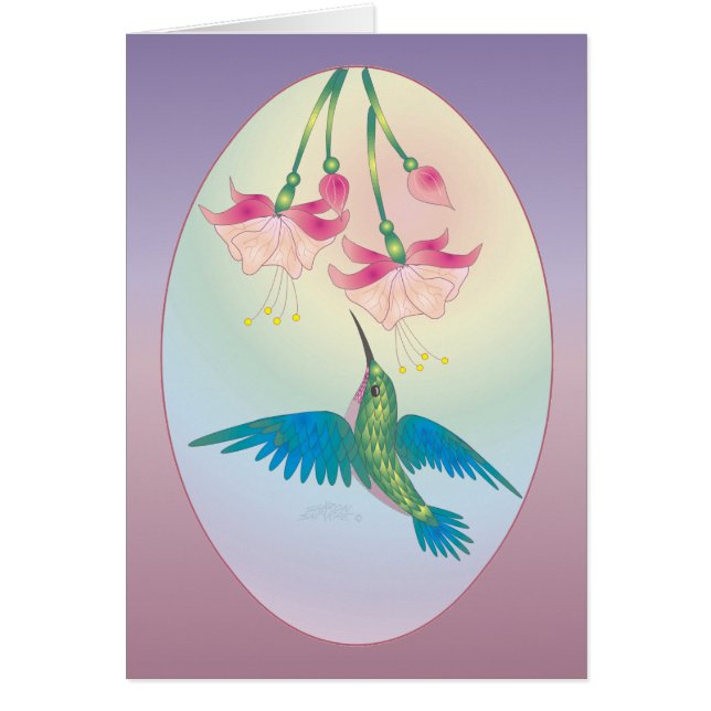 COLIBRÍ y FUCSIA de SHARON SHARPE (Frente)