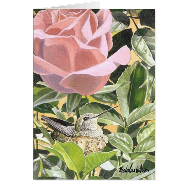 Colibrí y "PEQUEÑA MAMÁ subió " (Frente)