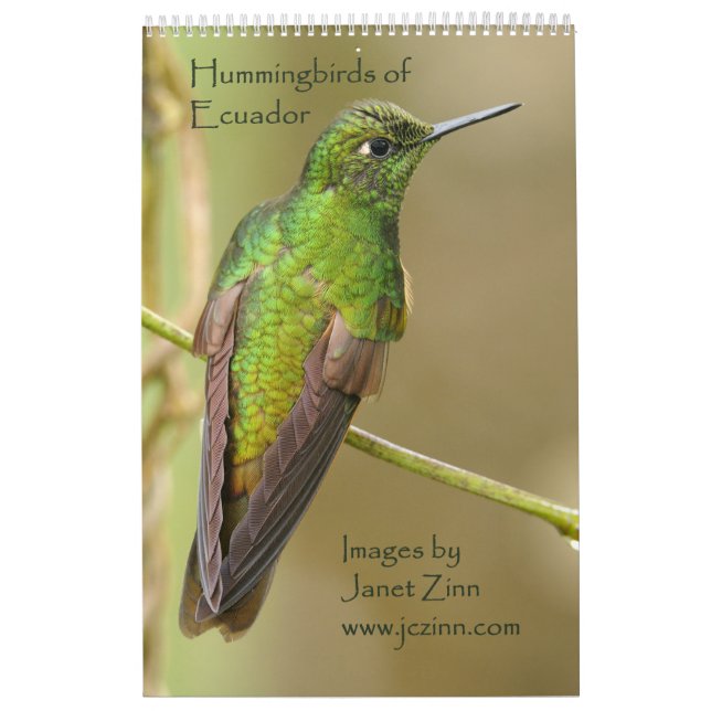 Colibríes del calendario de Ecuador (Tapa)